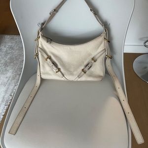 Givenchy white Mini Voyou bag in leather